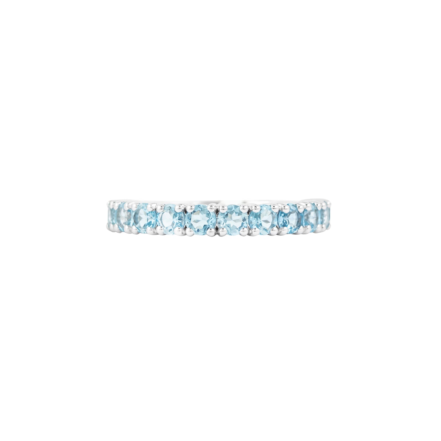 Aquamarine Ring 18K White Gold 1.07 ct