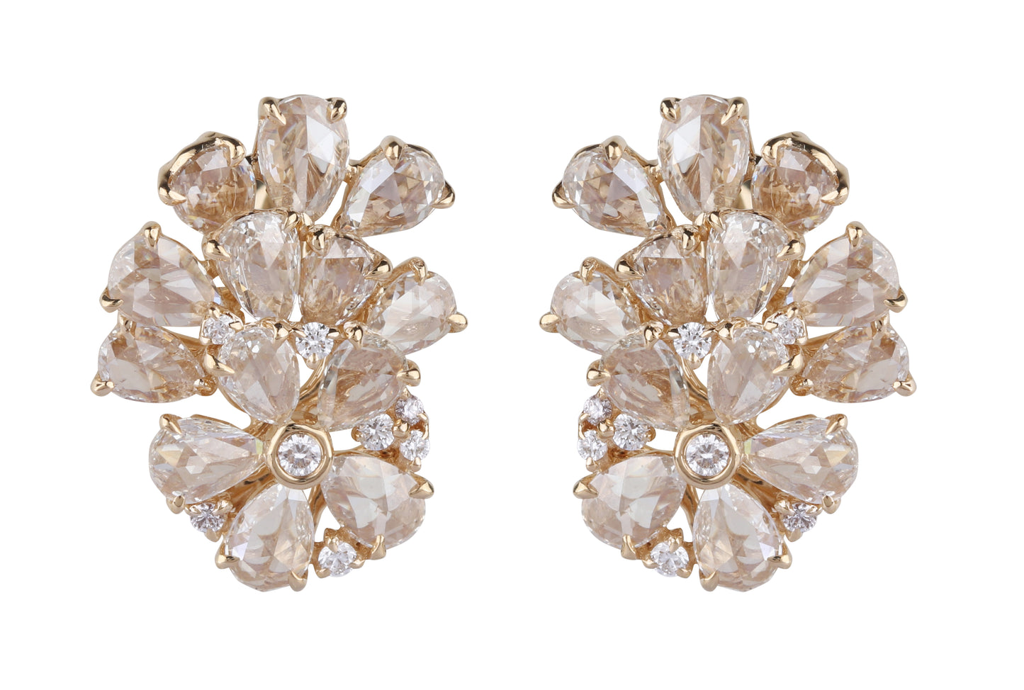 Diamond Rose Cut Diamond Earring