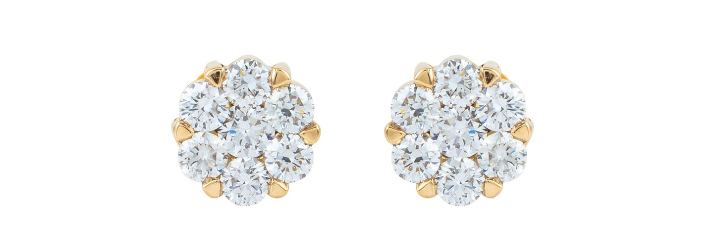 Diamond Earings 18k White Gold 0.29 ct