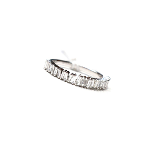 Diamond Ring 18K White Gold 0.48 ct