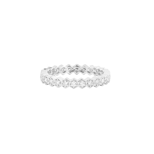 Diamond Ring 18k White Gold 0.45 ct