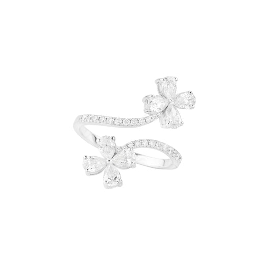Diamond Ring 18k White Gold 1.39 ct