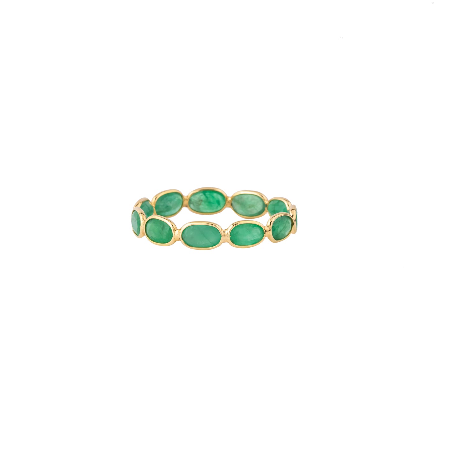 Emerald Ring 18k Yellow Gold 1.10 ct