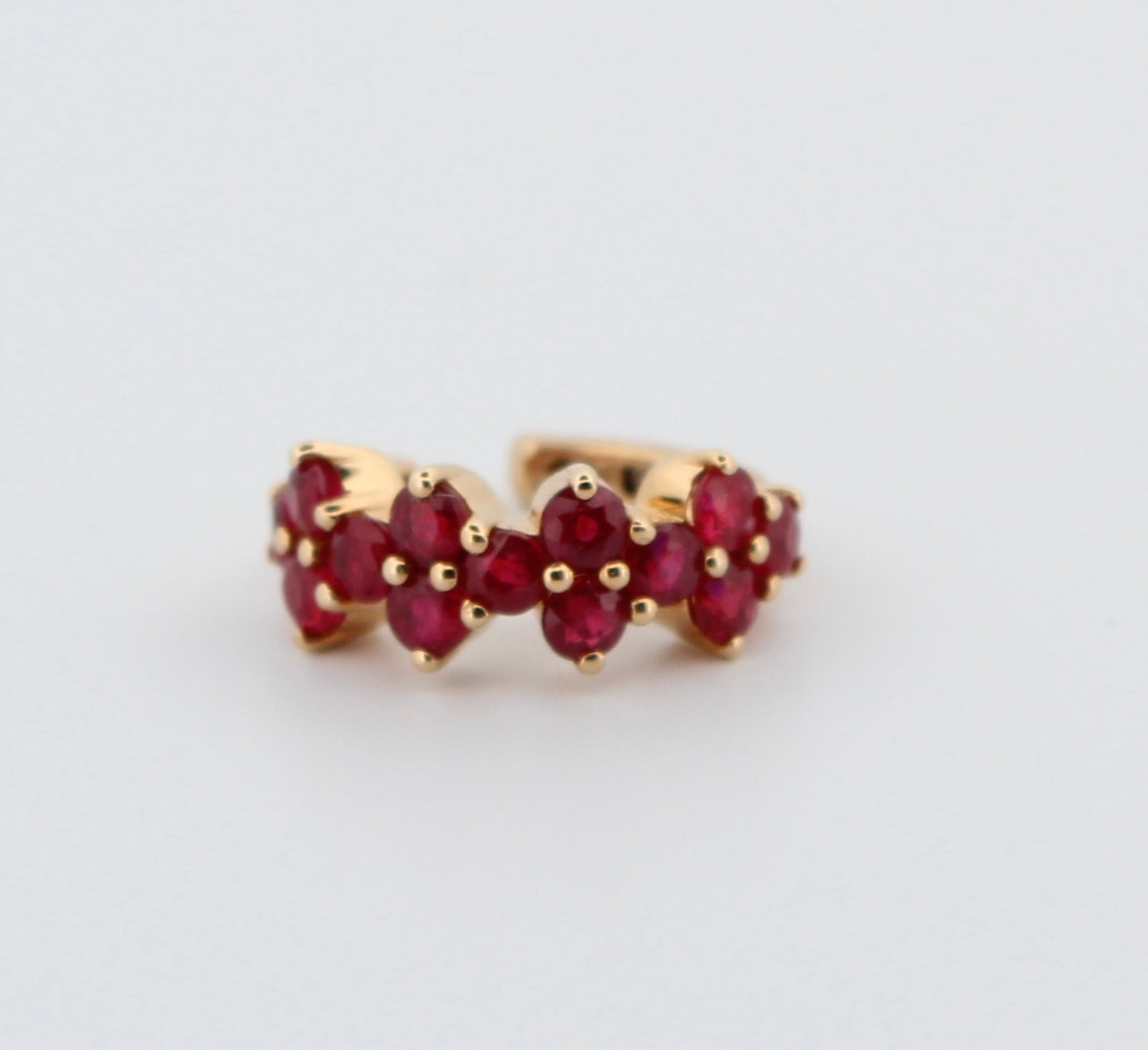Ruby Ear Cuff 18k Yellow Gold 0.86 ct