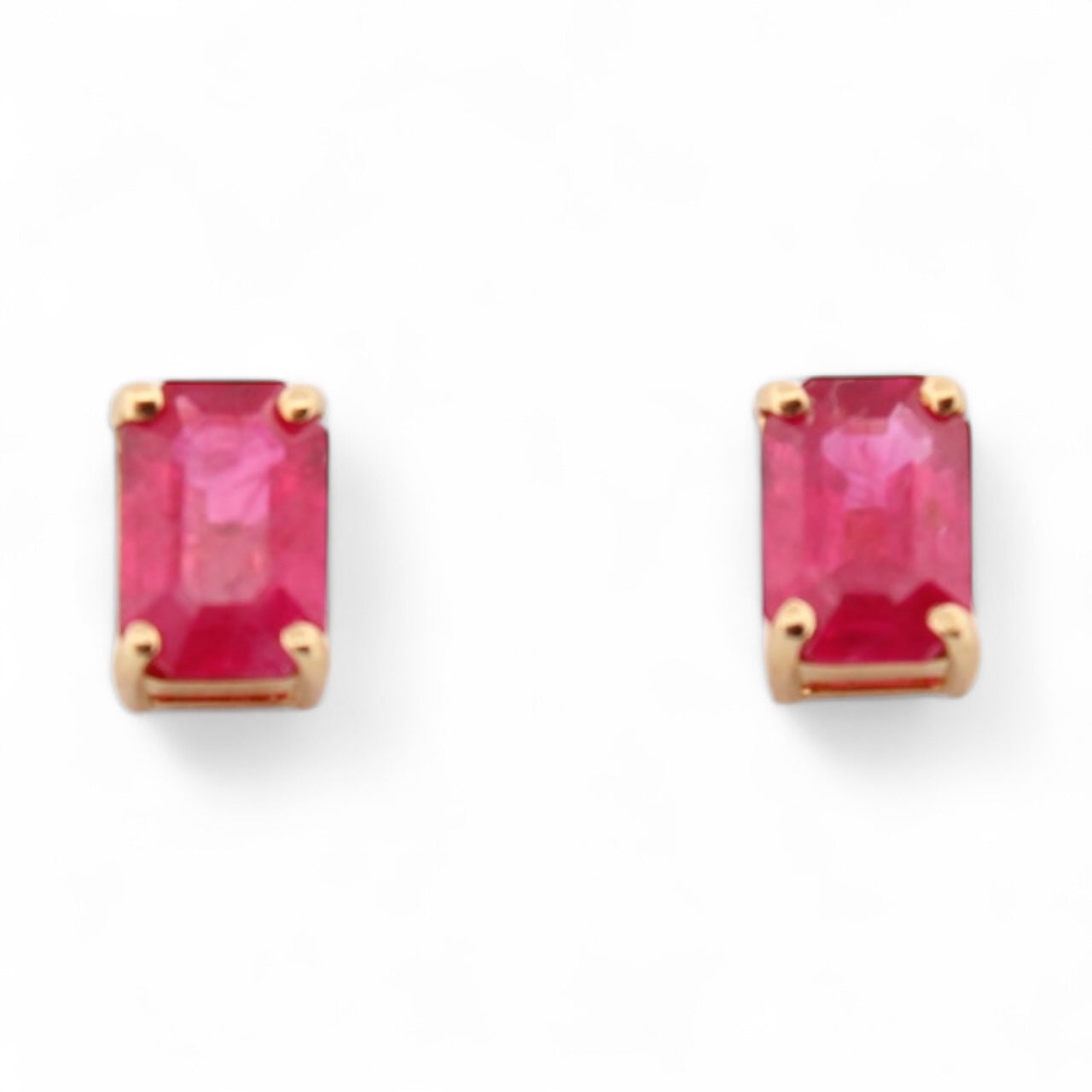 Earrings Ruby  18K Yellow Gold 1.13 ct