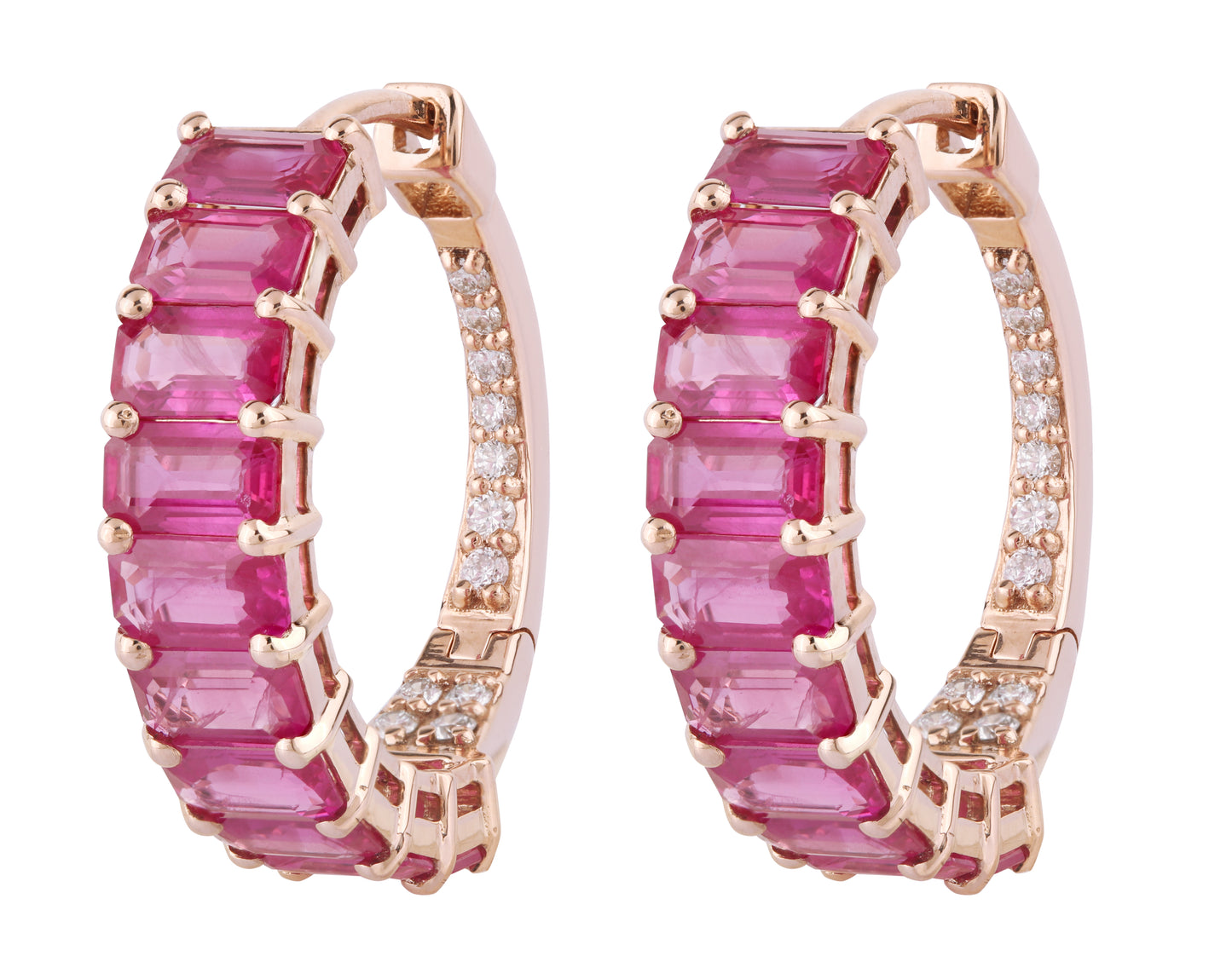 Diamond Ruby Earings
