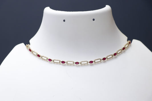 Diamond Ruby Necklace