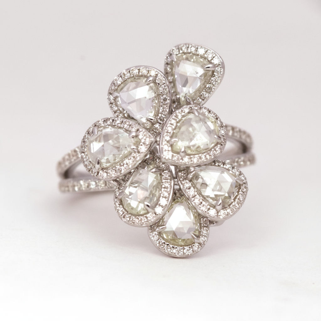 Diamond Ring 18k White Gold