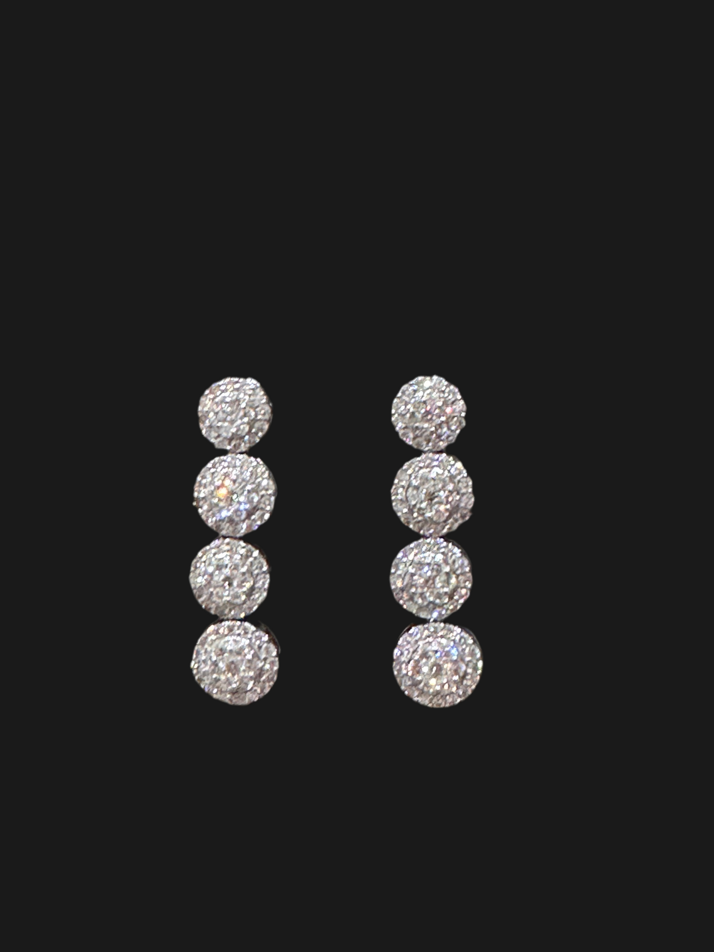 Earring White Gold 18k 6cts