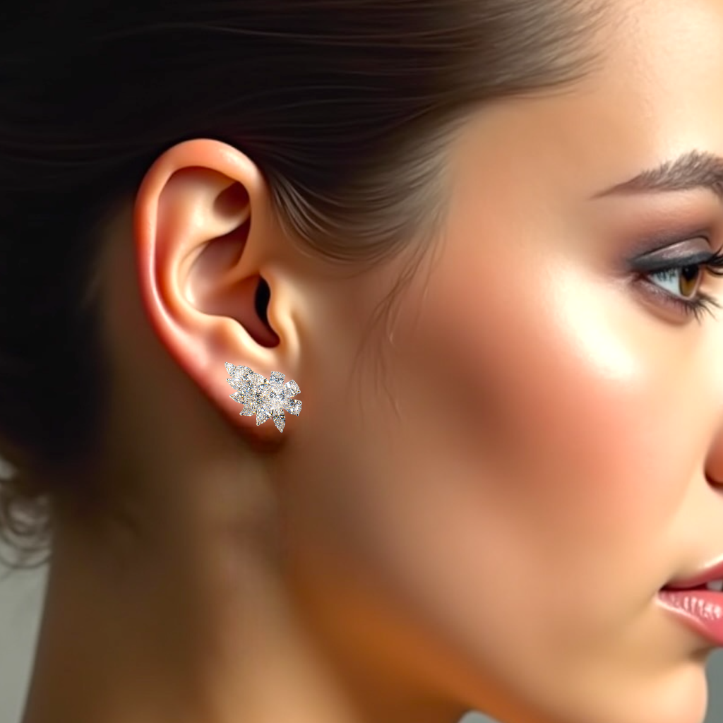Earrings Pearl 18k 2.91 cts