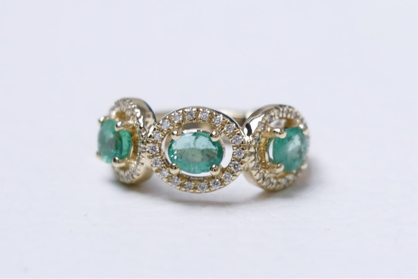 Diamond / Emerald Ear Cuff