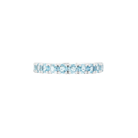 Aquamarine Ring 18K White Gold  1.07 ct