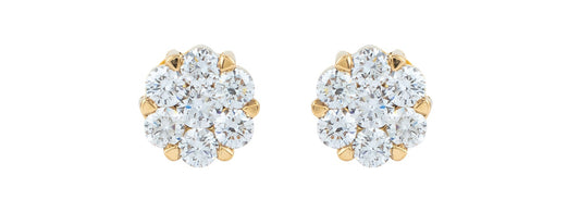 Diamond Earings 18k White Gold 0.29 ct
