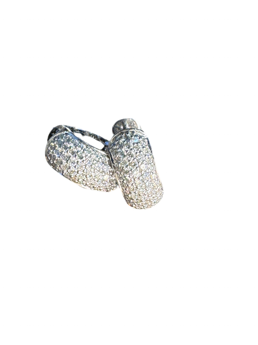 Hoop Earrings Diamonds