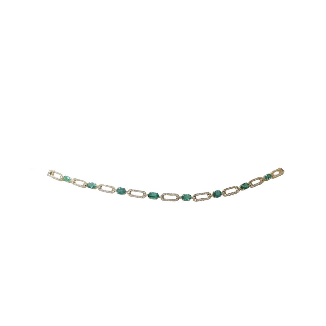 Diamond Emerald Necklace