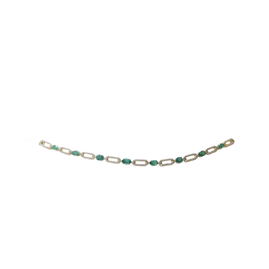 Diamond Emerald Necklace