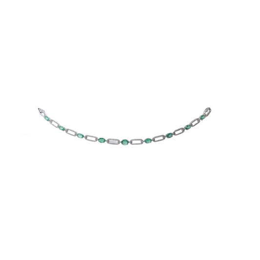 Diamond Emerald Necklace