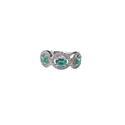 Emerald Diamond Ear Cuff