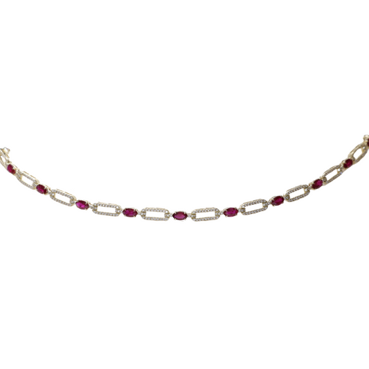 Diamond Ruby Necklace