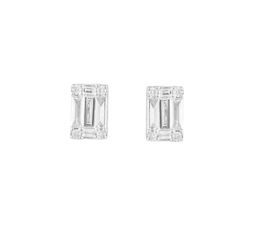 Earrings Baguette Diamond