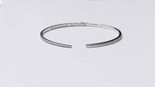 Diamond Bracelet 18 k White Gold 0.75 ct
