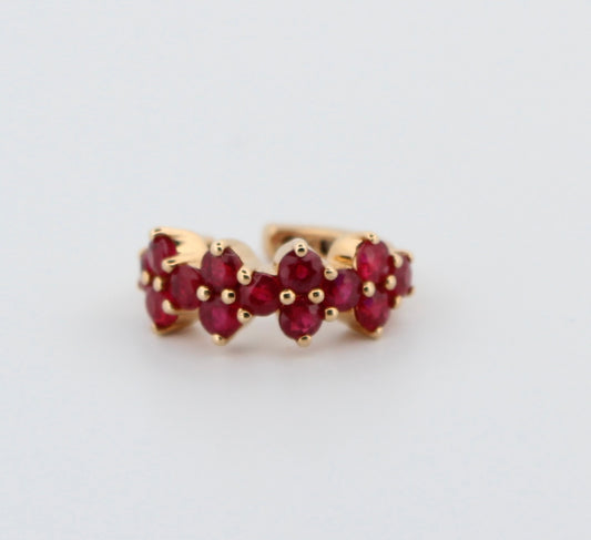Ruby Ear Cuff 18k Yellow Gold 0.86 ct