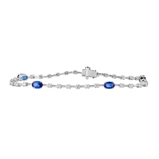 Diamond Sapphire Bracelet