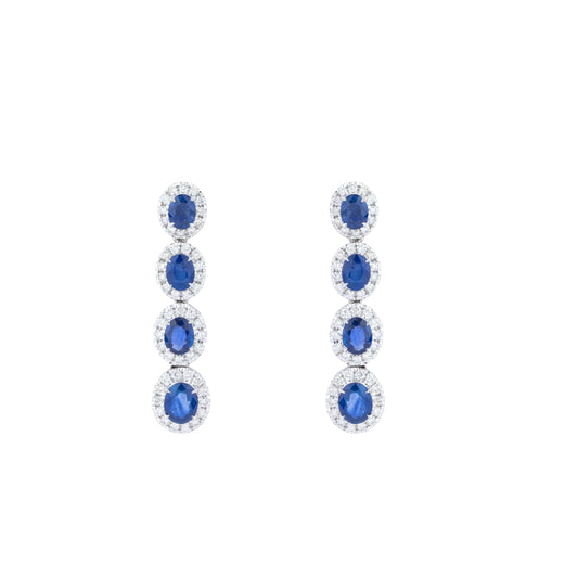 Diamond Sapphire Earings