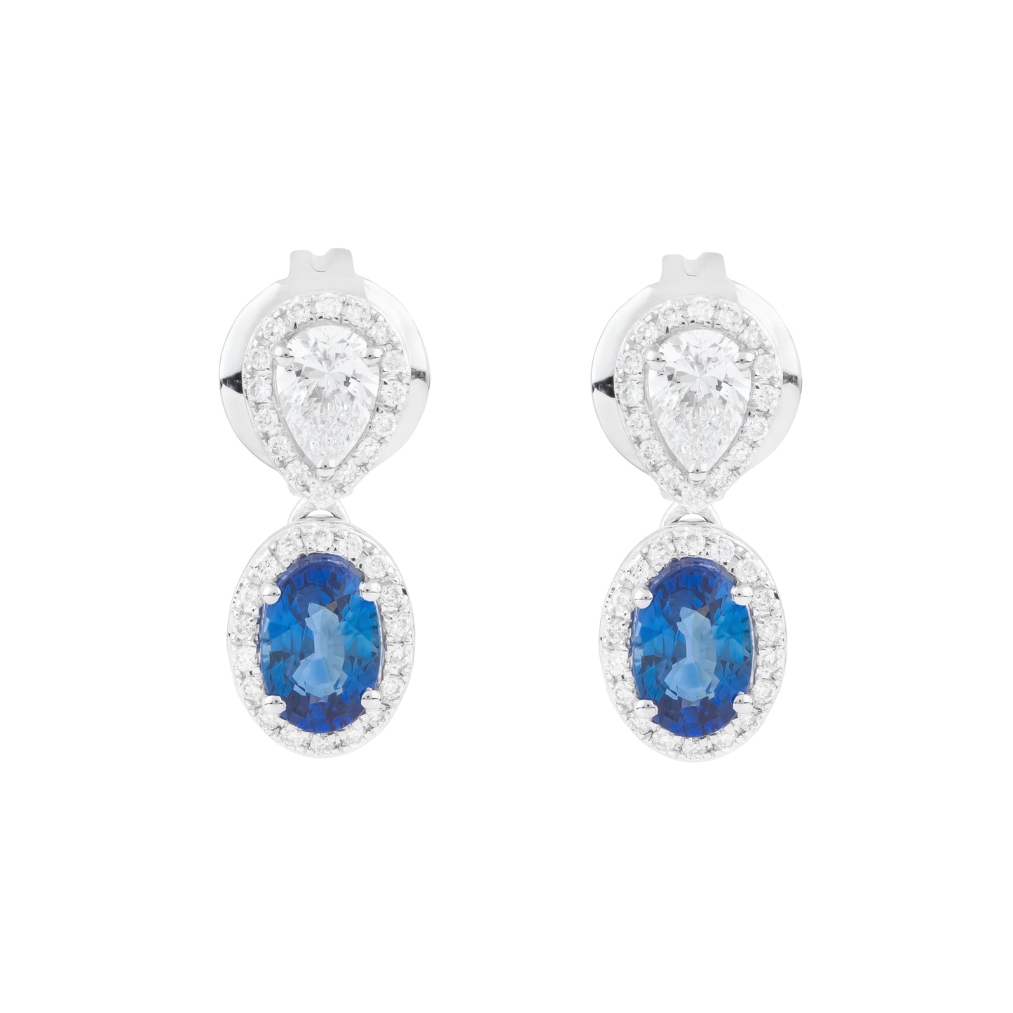 Diamond Pear Earings