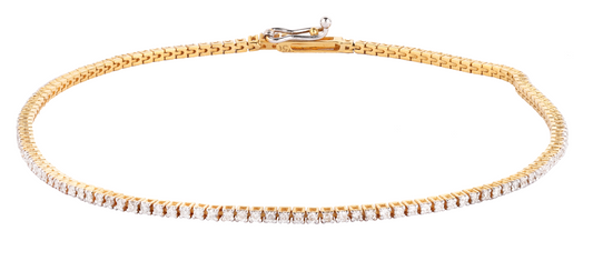 Diamond Bracelet 18k Yellow Gold 0.58 ct