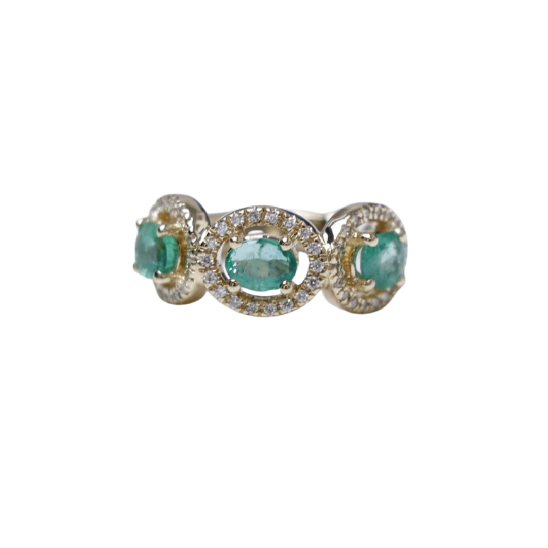 Diamond / Emerald Ear Cuff