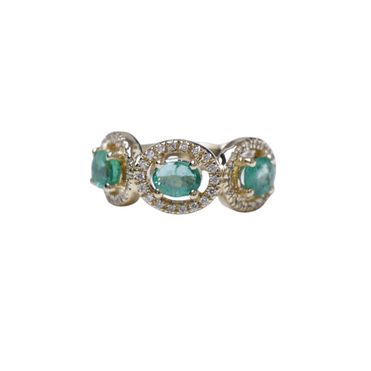 Diamond / Emerald Ear Cuff