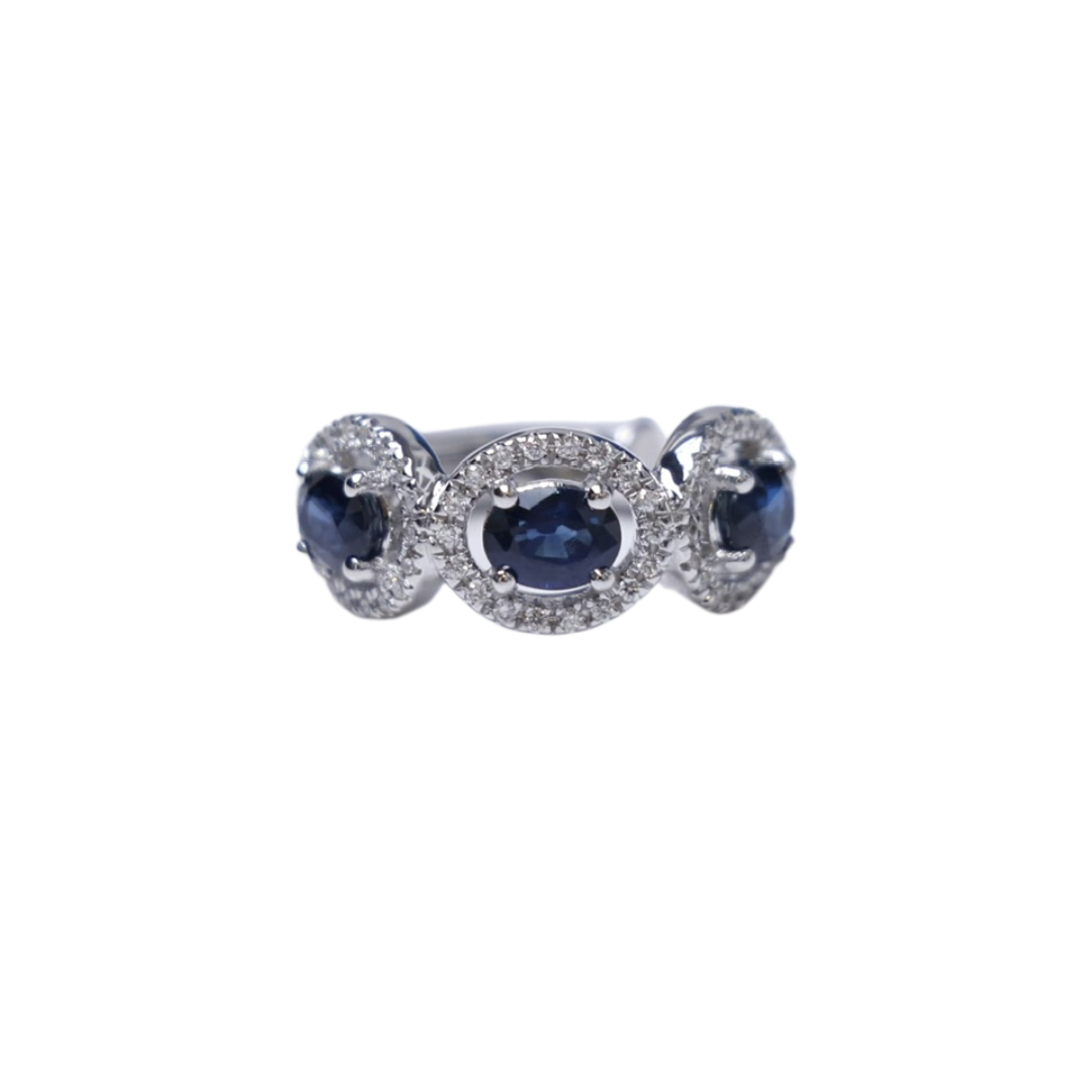 Diamond / Sapphire  Ear Cuff