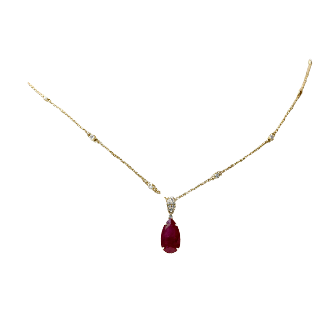 Diamond Ruby Necklace
