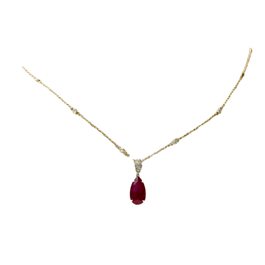 Diamond Ruby Necklace