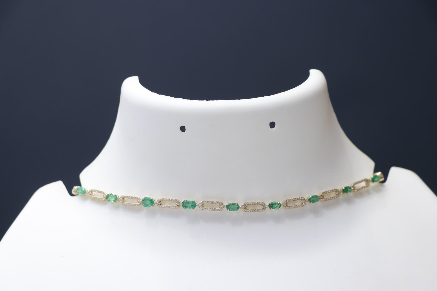Diamond Emerald Necklace