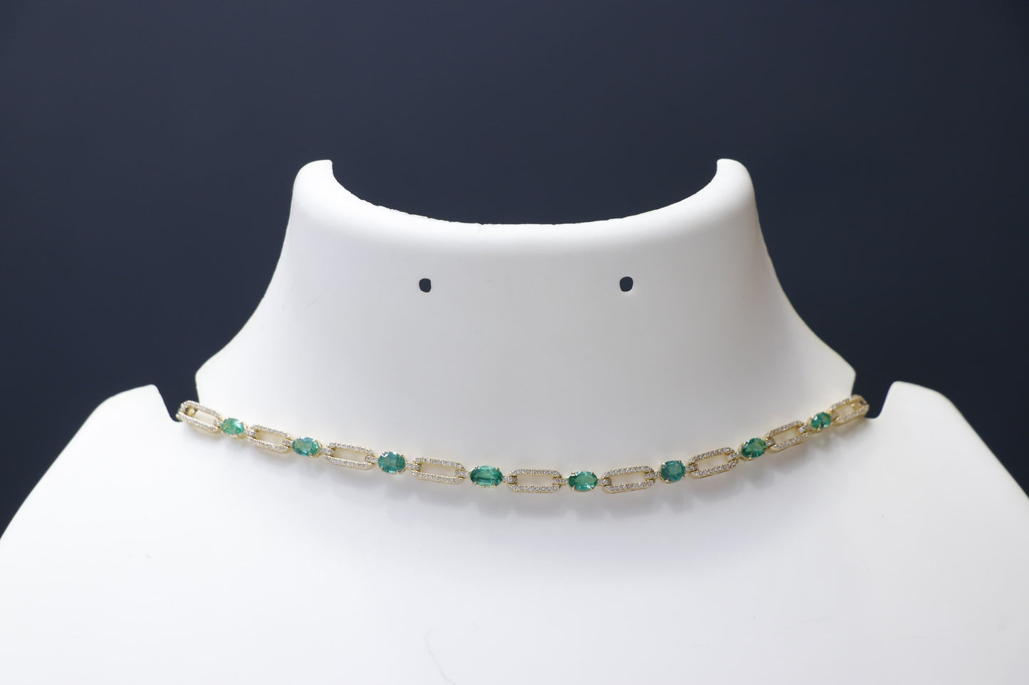 Diamond Emerald Necklace