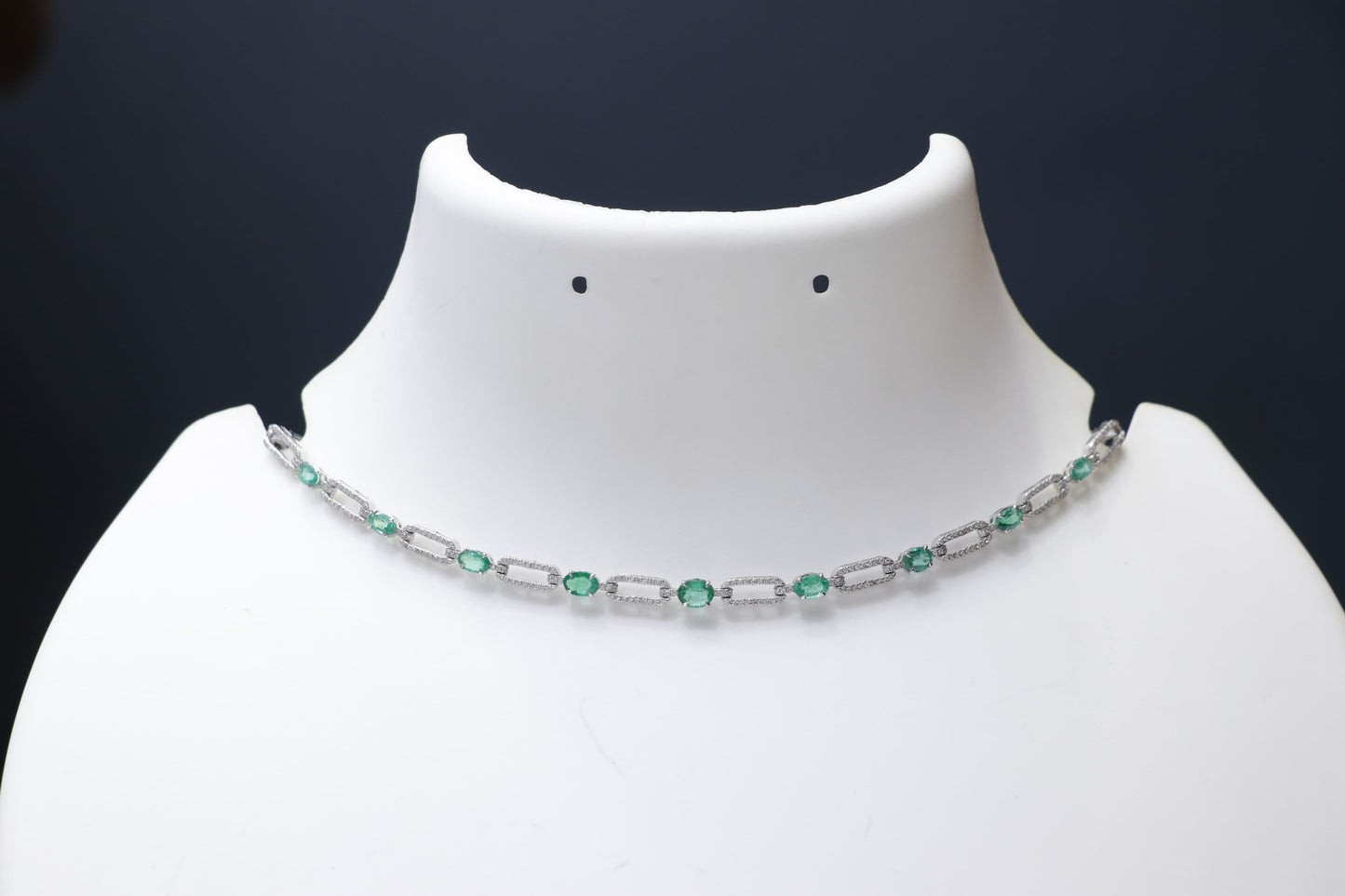Diamond Emerald Necklace
