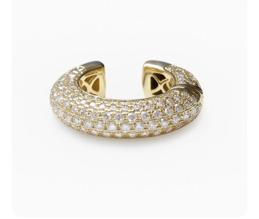 Diamond Ear Cuff 18k Yellow Gold