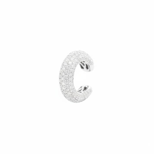 Diamond Ear Cuff 18k Platinum White Gold