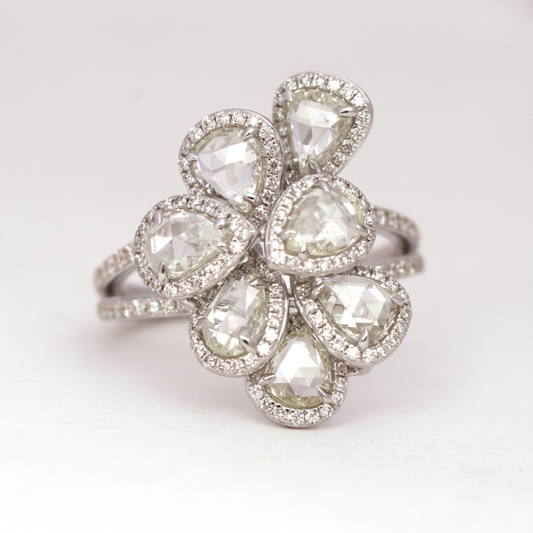 Diamond Ring 18k White Gold